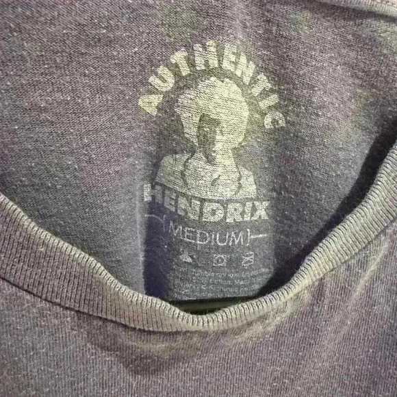 Jimi Hendrix Purple Graphic Tee Sz M Trippy Psychedelic - Picture 2 of 2